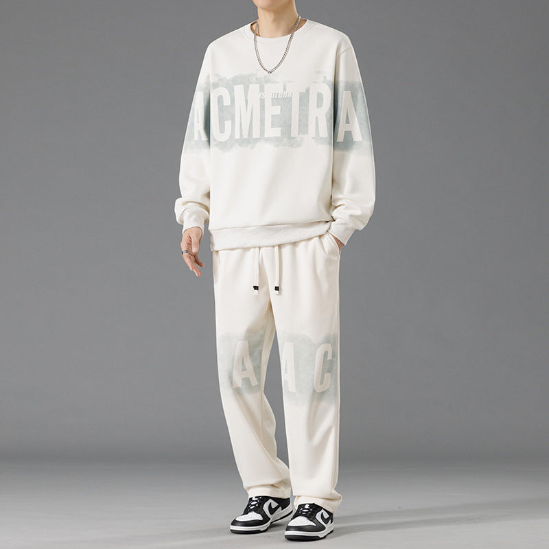 Herren lässiges Sweatshirt-und-Hosen-Set Echoarchiv