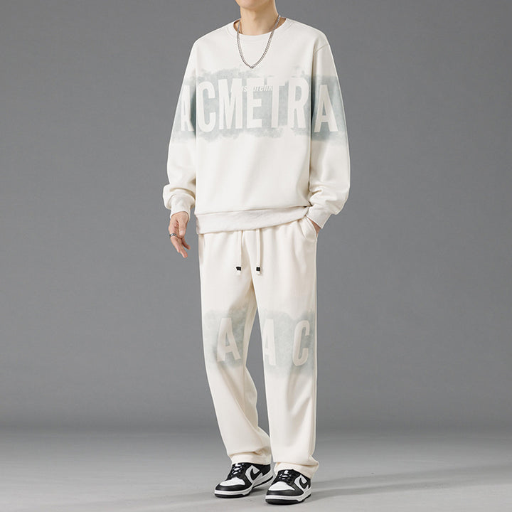 Herren lässiges Sweatshirt-und-Hosen-Set Echoarchiv