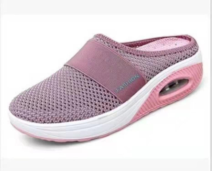 Damen Atmungsaktive Strick‑Mule mit Luftkissen‑Plateau Echo Archiv