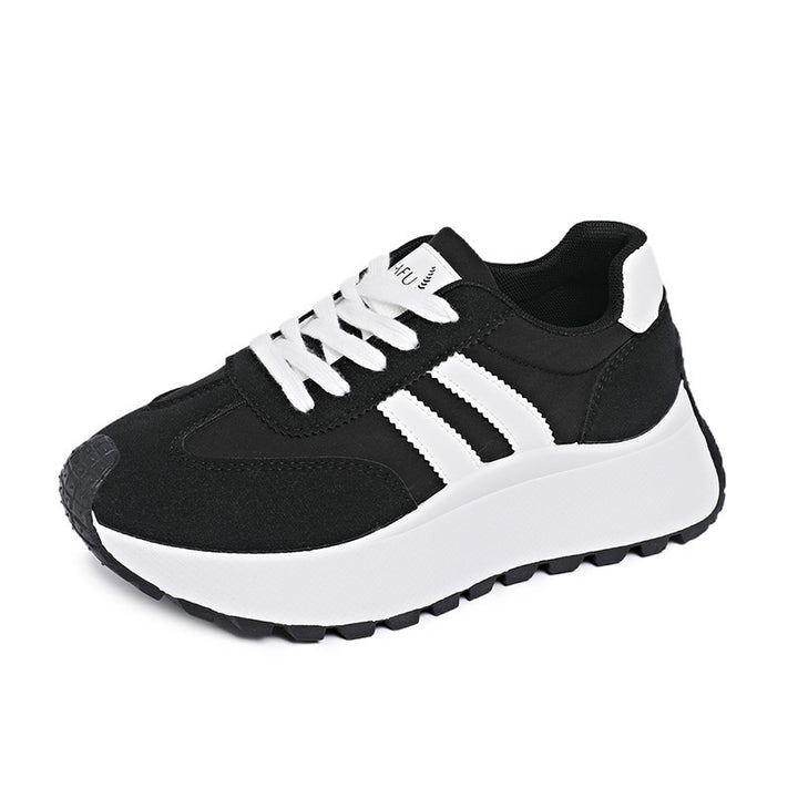 Damen nan Plateau-Chunky-Sneaker mit verstärkter Zehenkappe, profilierter Gummilaufsohle und stoßdämpfender EVA-Zwischensohle Echo Archiv