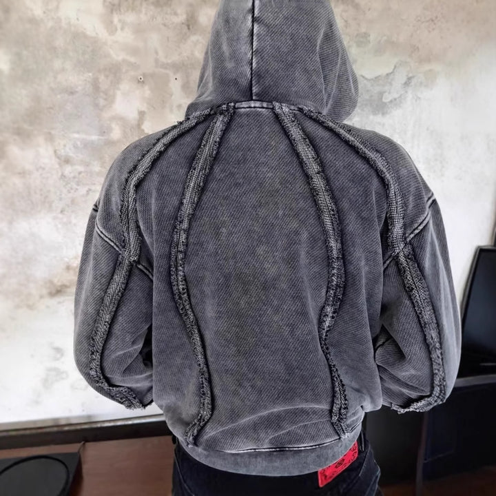 Herren Urbaner Kapuzenpullover aus strukturiertem Material Echoarchiv