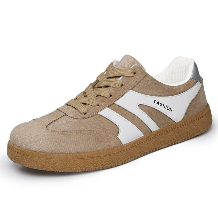 Herren nan retro Veloursleder Sneaker mit gepolstertem Fersenkragen und profilierter Gummilaufsohle Echo Archiv