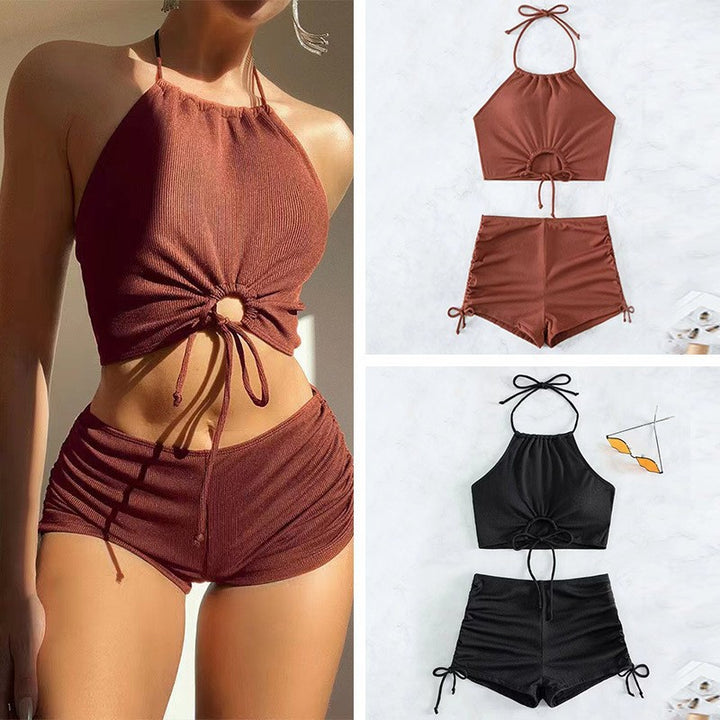 Damen Freizeit-Bikini-Set mit Raffungen Echo Archiv