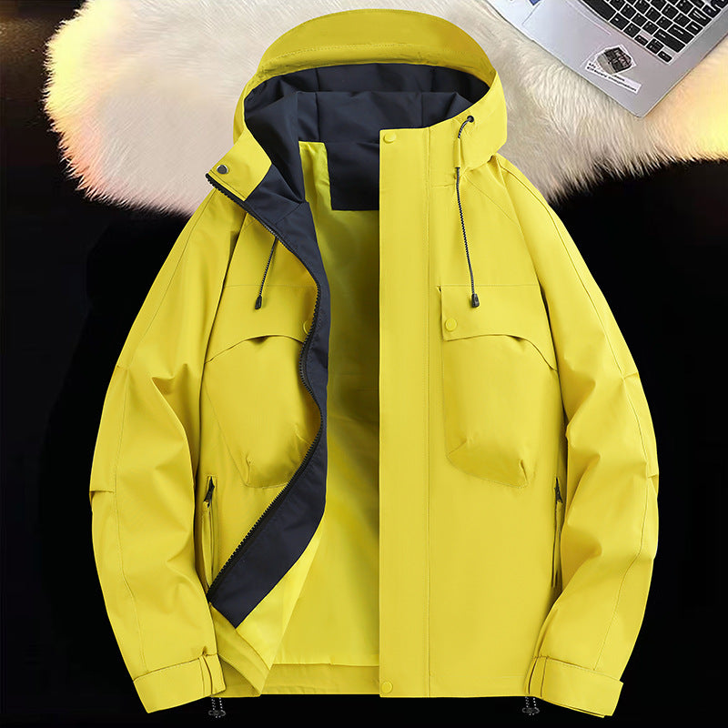 Herren atmungsaktive und wasserabweisende Funktionsjacke mit großzügigen Taschen Echoarchiv