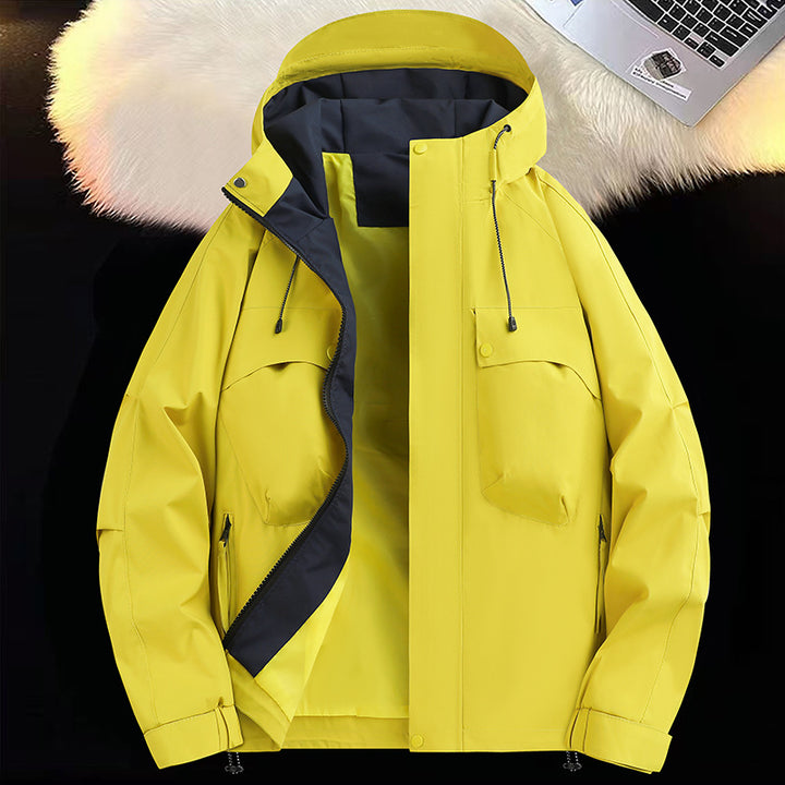 Herren atmungsaktive und wasserabweisende Funktionsjacke mit großzügigen Taschen Echoarchiv