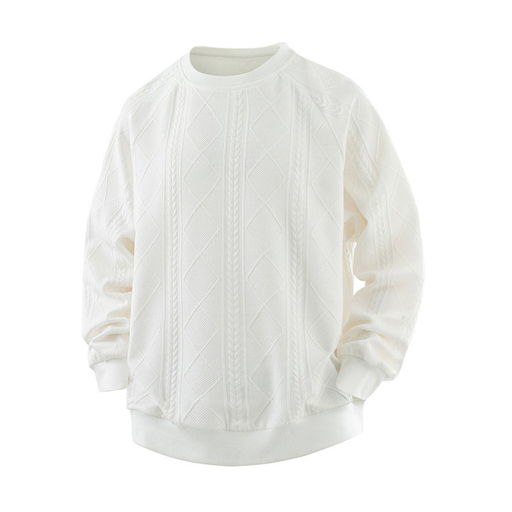 Damen Eleganter Texturiertes Sweatshirt