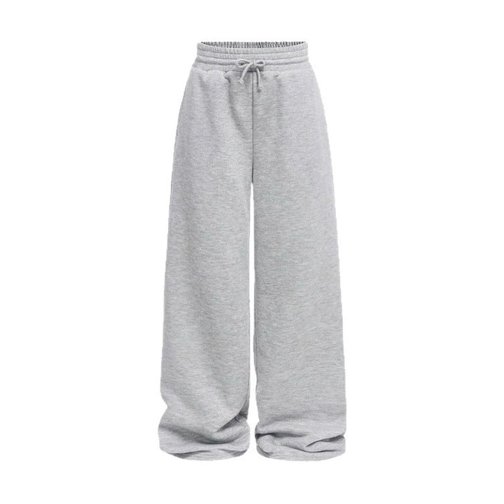 Unisex locker fallende Loungehose mit elastischem Kordelbund, Eingrifftaschen und geradem Bein – Marzano