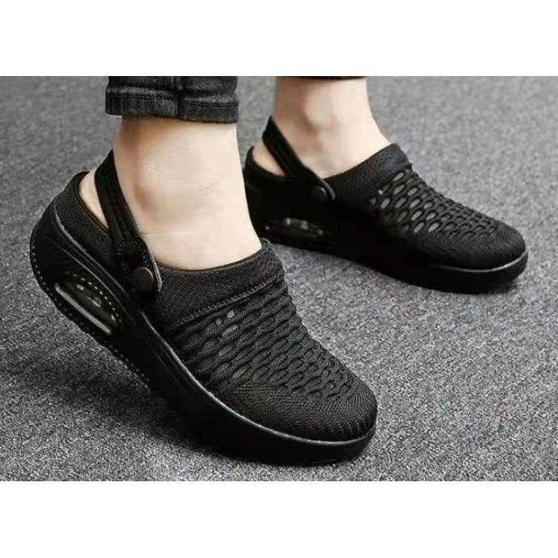 Damen  atmungsaktive Strick-Slingback Sneaker mit Luftpolstersohle Echo Archiv