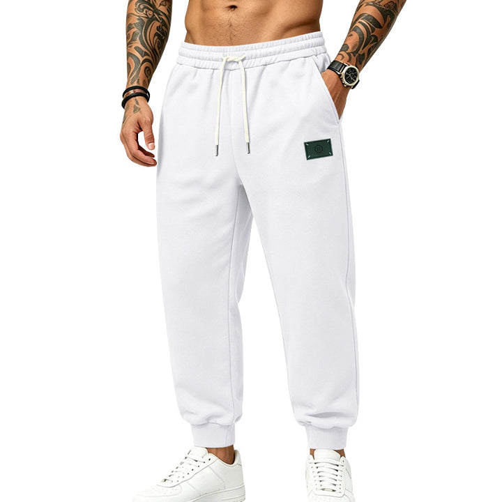 Herren Relax-Fit Jogginghose mit angerauter Innenseite, elastischem Bund und Kordelzug Echoarchiv