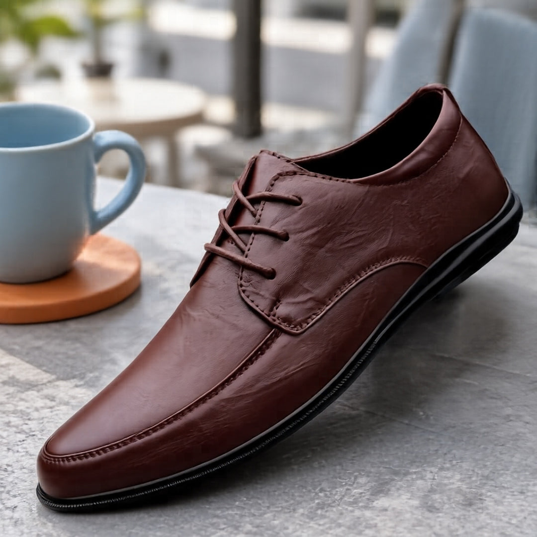 Herren Elegante Lederschnürschuhe Echoarchiv