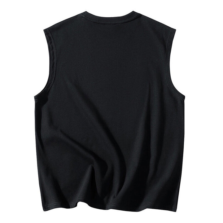 Herren ärmelloses T-Shirt mit stylischem Nähdetail Echoarchiv