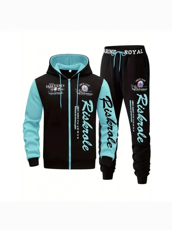 Herren Sportlicher Hoodie- und Jogginghosen-Set Echo Archiv