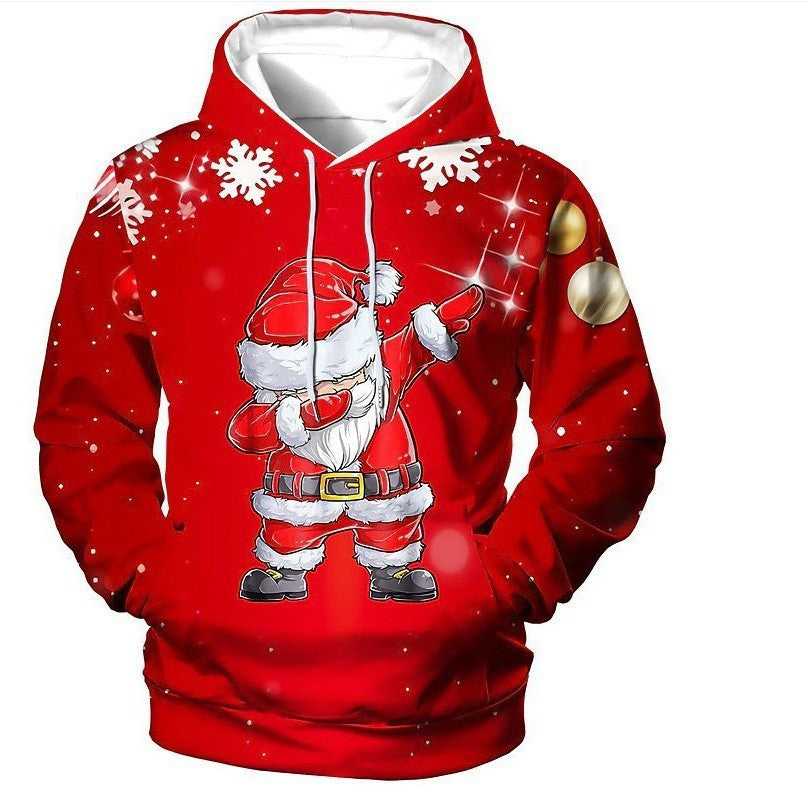 Damen Lustiger Weihnachts-Kapuzenpullover mit Santa-Motiv Echoarchiv