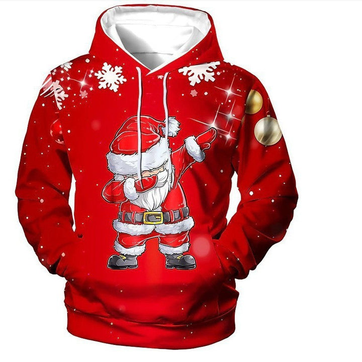 Damen Lustiger Weihnachts-Kapuzenpullover mit Santa-Motiv Echoarchiv