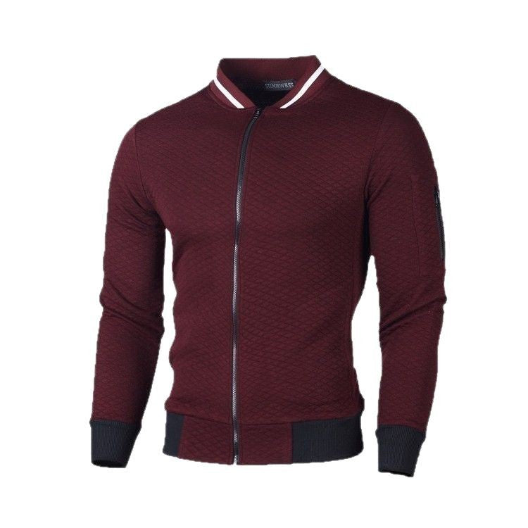 Herren Sportliche Steppjacke mit Reißverschluss und Kontrastdetails Echoarchiv