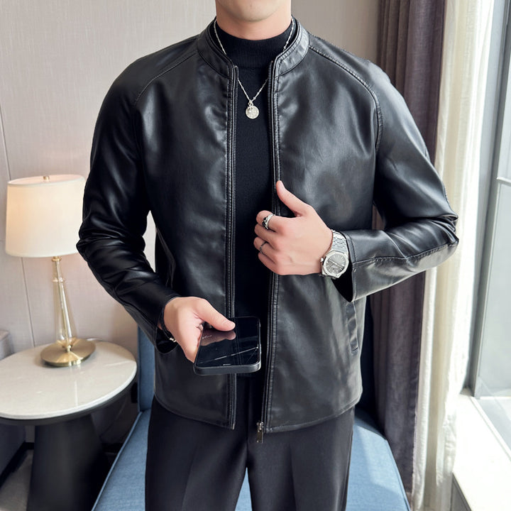 Herren Elegante Lederjacke Echo Archiv