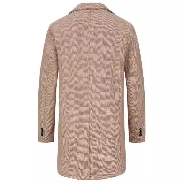 Herren eleganter Woll-Trenchcoat Echoarchiv