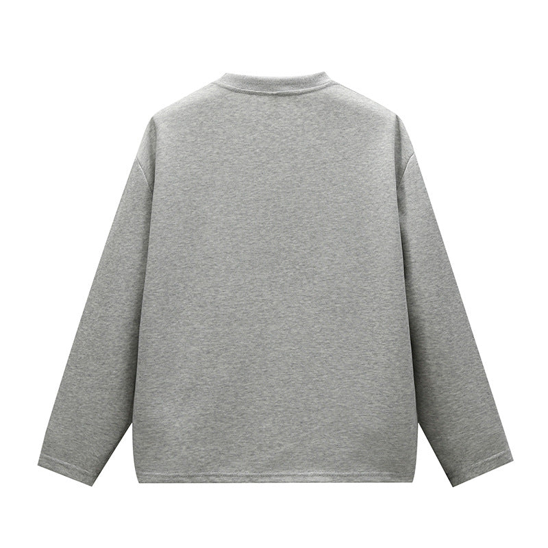 Unisex Minimalistisches Rundhals-Sweatshirt mit Raglanärmeln Echoarchiv
