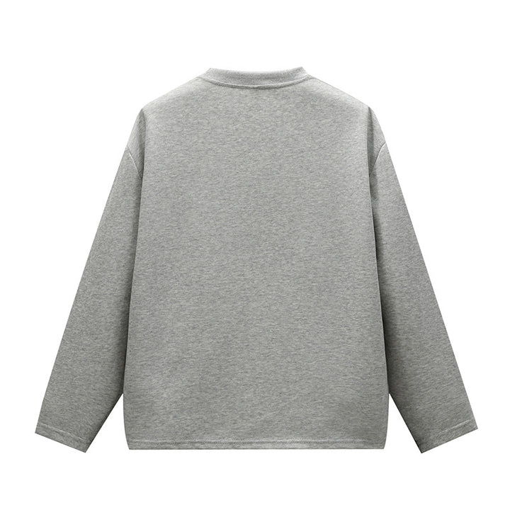 Unisex Minimalistisches Rundhals-Sweatshirt mit Raglanärmeln Echoarchiv