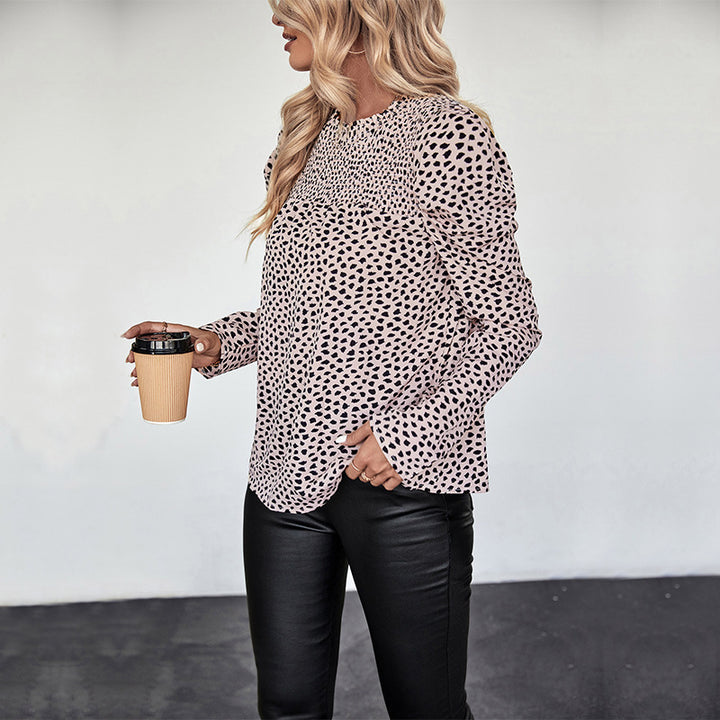 Damen Modische Bluse mit Puffärmeln Echo Archiv