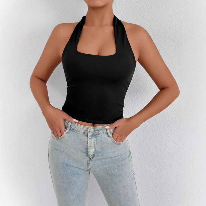 Damen Hochgeschlossenes Tanktop mit Quadrat-Ausschnitt Echo Archiv