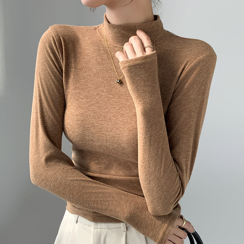 Damen Elegant und Bequem Langarmshirt mit Stehkragen Echo Archiv