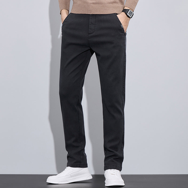 Herren elegante Chino-Pants mit slim-fit Schnitt und vielseitigen Taschen Echoarchiv