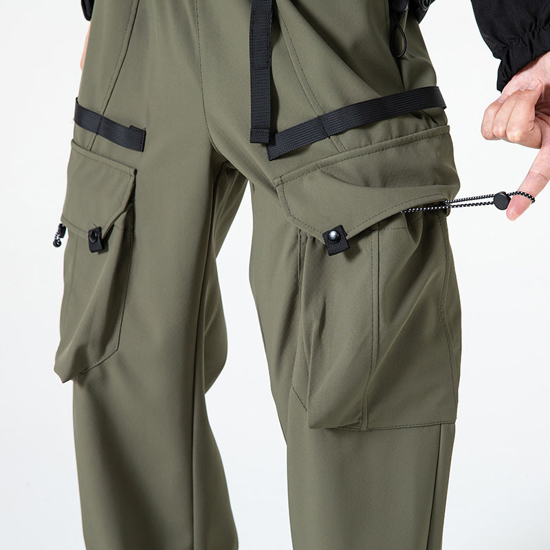 Herren weite technische Cargohose mit Mehrfach‑Taschen, wasserabweisendem Ripstop und verstellbarem Tunnelzugbund Echo Archiv