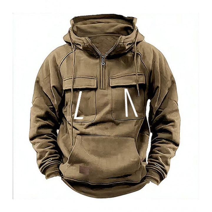 Herren Freizeit Kapuzenpullover mit Taschen und modernem Schnitt Echoarchiv