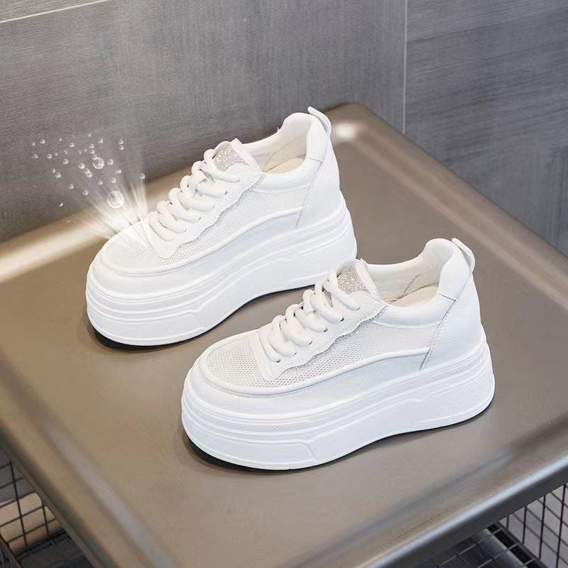 Damen Plateau-Sneaker mit modischen Mesh-Elementen und komfortabler Sohle Echo Archiv