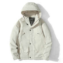 Herren Leichte Kapuzenjacke aus Softshell mit Thermofutter und minimalistischen Reißverschlusstaschen Echo Archiv