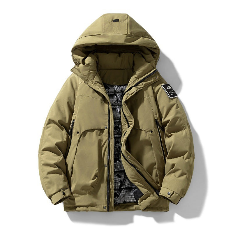 Unisex wasserabweisende gepolsterte Winterjacke mit Kapuze und thermischer Isolierung – Marzano