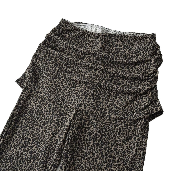 Damen High‑Waist Schlaghose mit gerafftem Hüftrock und ausgestelltem Bein Echo Archiv