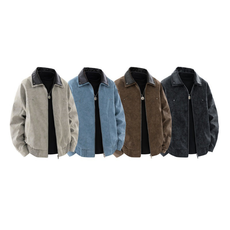 Herren stylische Lederjacke Echoarchiv