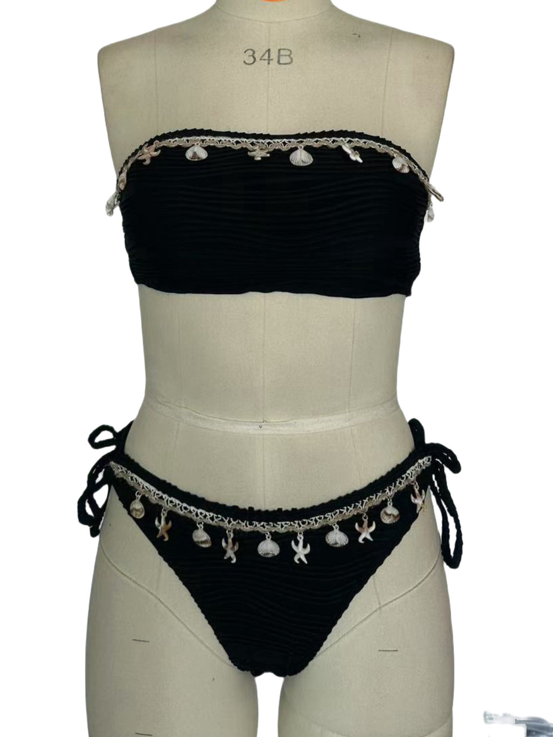 Damen Bandeau-Bikini mit Muschelmuster Echo Archiv