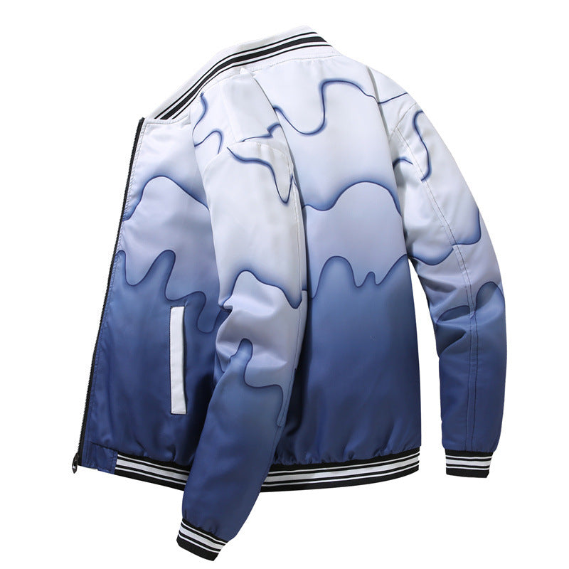 Herren Sportliche Bomberjacke mit modernen Mustern Echo Archiv