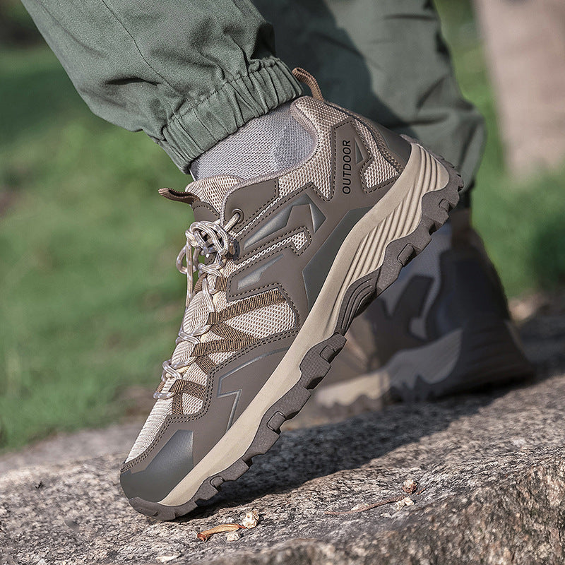 Herren nan robuster Trail- und Wandersneaker mit Multiterrain-Profilsohle, atmungsaktivem Meshoberteil und verstärkter Zehenkappe Echo Archiv
