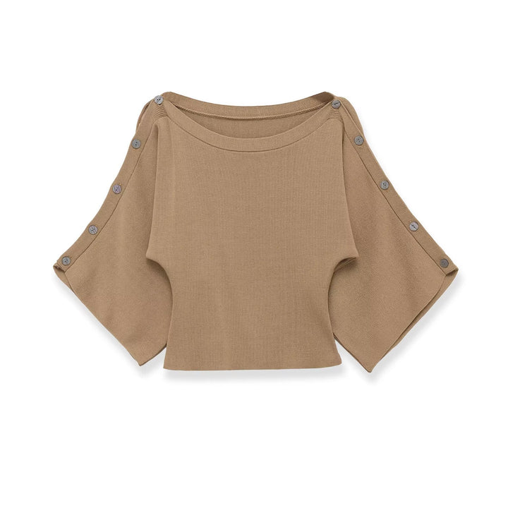 Damen Feinstrick-Poncho mit ausgestellten Fledermausärmeln Echo Archiv