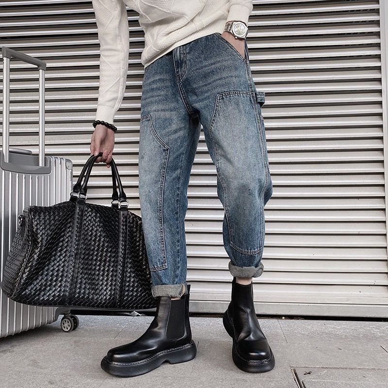 Herren Lässige und bequeme Baggy-Jeans Echoarchiv