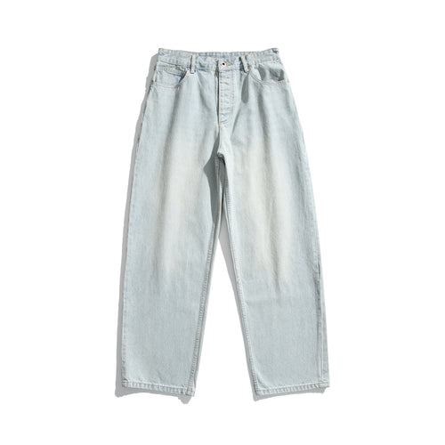 Damen Hochtaillierte Straight‑Leg Jeans mit weitem Bein Echoarchiv