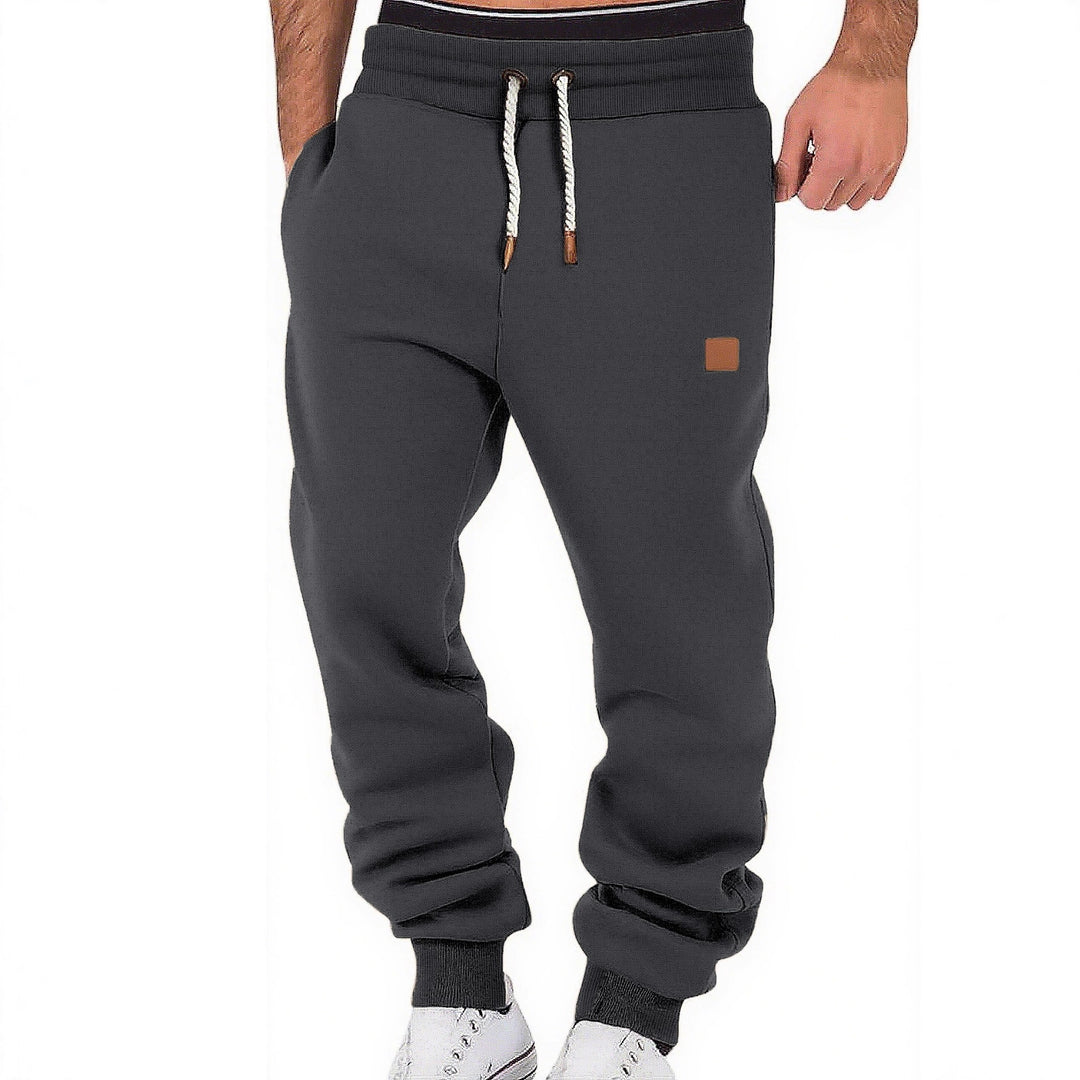 Herren Relax-Fit Fleece-Jogginghose mit Bündchen und Kordelzug Echoarchiv