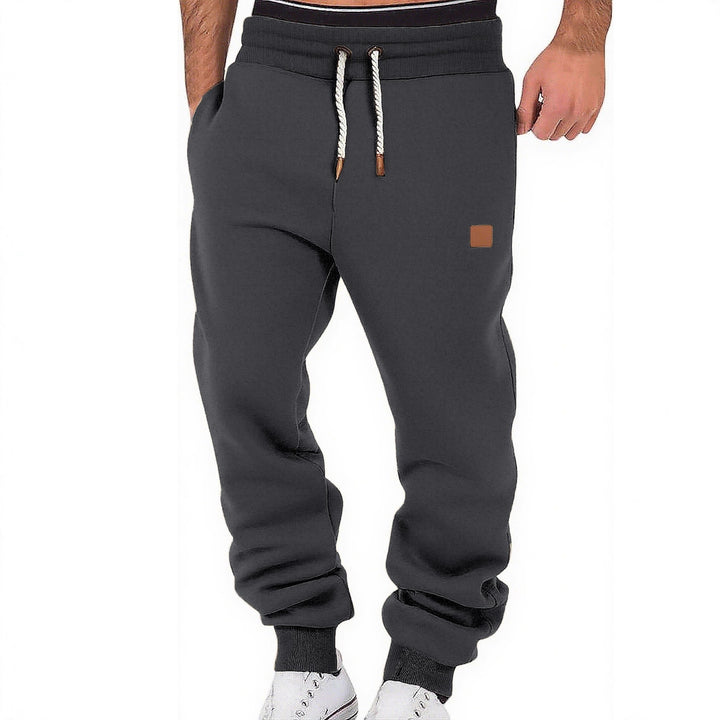 Herren Relax-Fit Fleece-Jogginghose mit Bündchen und Kordelzug Echoarchiv