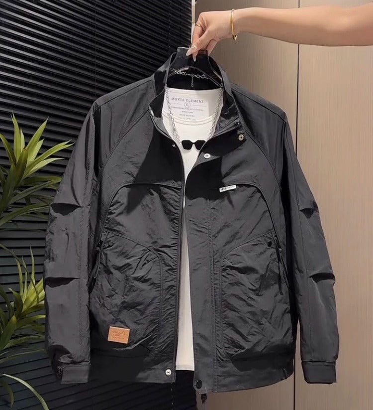 Herren Leichte Übergangsjacke mit funktionalen Taschen Echoarchiv
