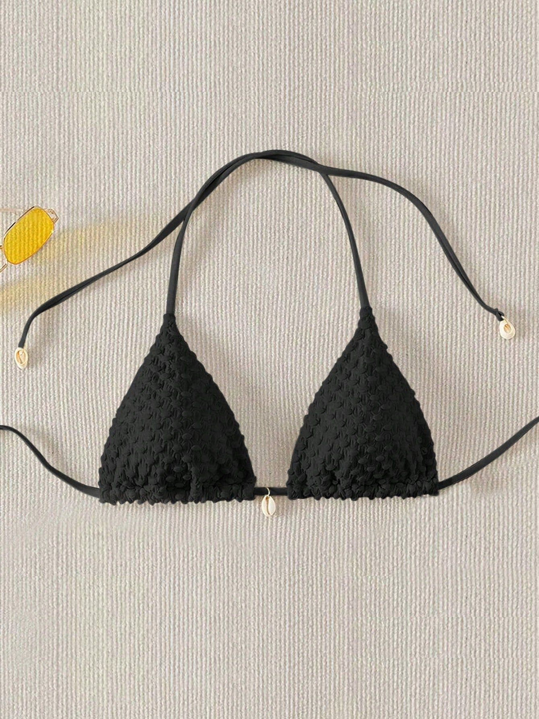 Damen Triangel-Bikinioberteil mit strukturierter Textur Echo Archiv