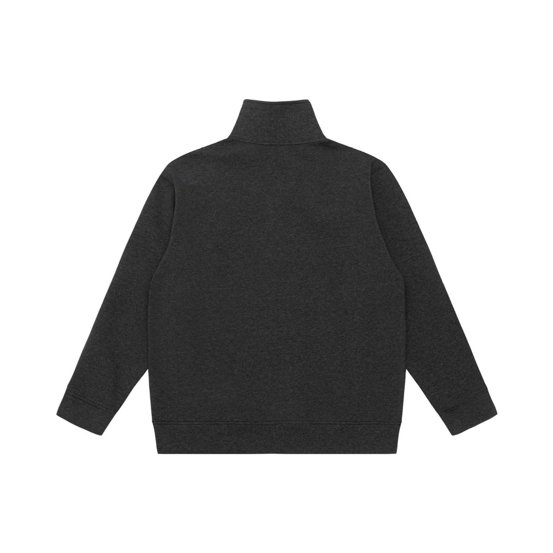 Unisex Halbzip-Sweatshirt mit hohem Stehkragen, Kängurutasche und Boxy-Schnitt Echoarchiv