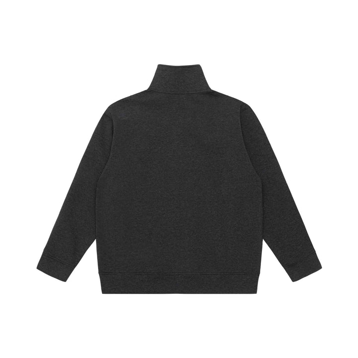 Unisex Halbzip-Sweatshirt mit hohem Stehkragen, Kängurutasche und Boxy-Schnitt Echoarchiv