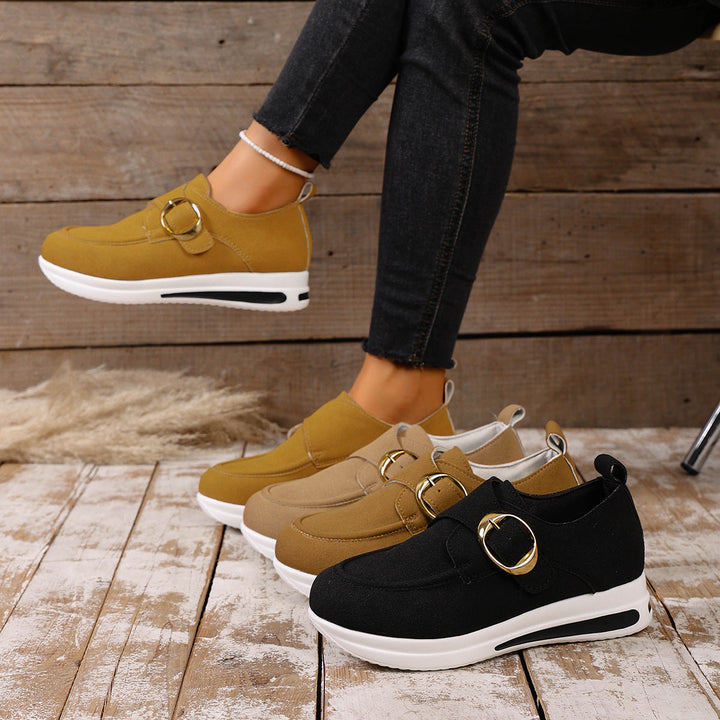 Damen Sneaker mit modischem Schnallenverschluss und bequemer Sohle Echo Archiv