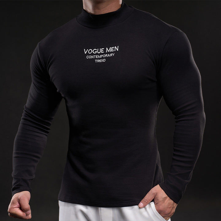 Herren Hochgeschlossenes Langarmshirt Echoarchiv