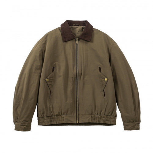 Herren Boxy-Field-Bomberjacke mit Cordkragen, Metallreißverschluss und elastischem Saum Echo Archiv