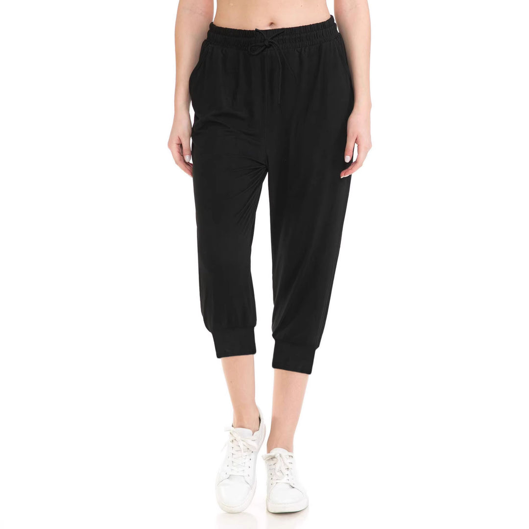 Damen Atmungsaktive Ankle-Joggerhose mit Kordelzug und Eingrifftaschen echoarchiv-